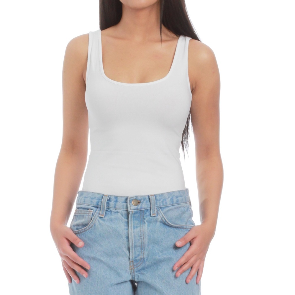 NWT!!! White Tank Bodysuit